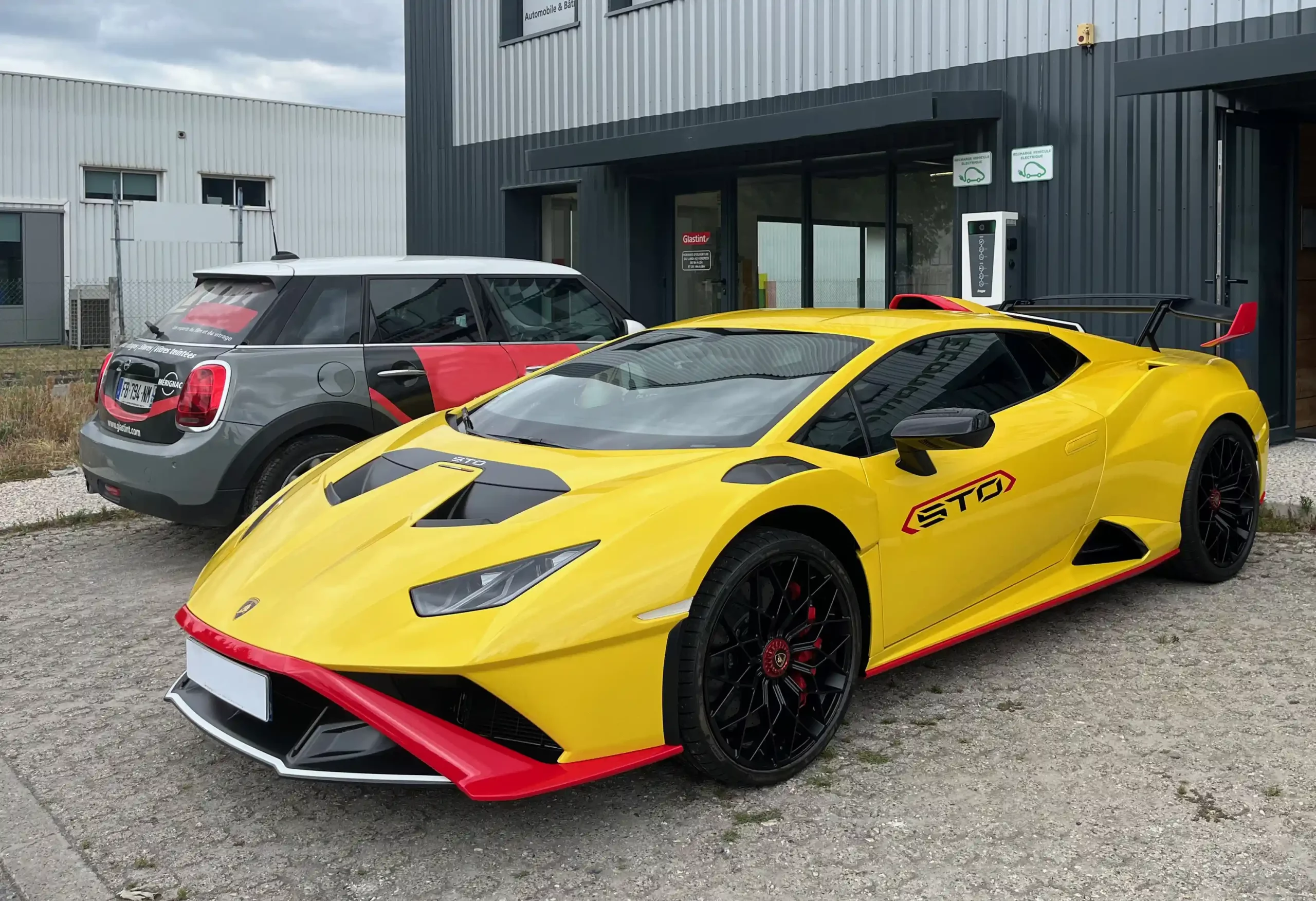 Lamborgini Uracan STO, Vitre teintée, film solaire, film anti UV, protection de carrosserie PPF