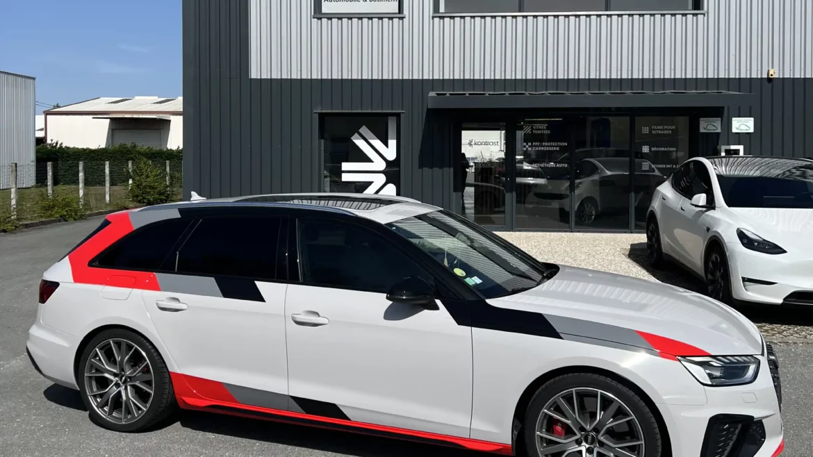 Audi S6 décoration wrapping covering 3M2080 Avery supreme arlon oracal