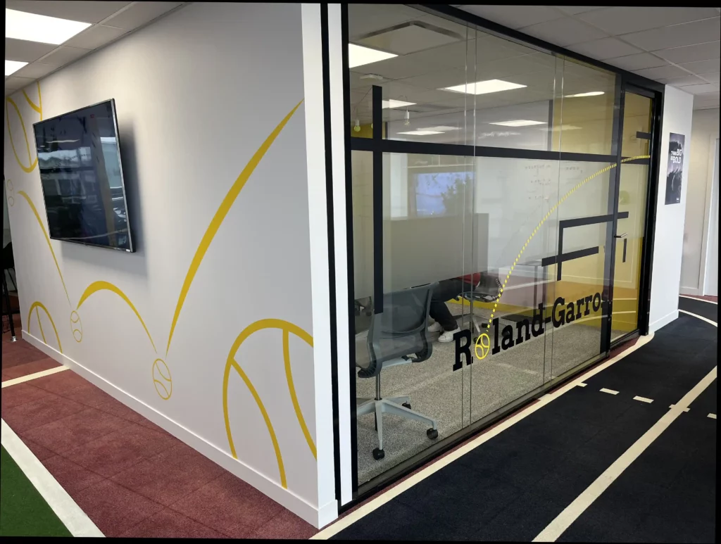 vitrophanie vitre cloison bureaux open space