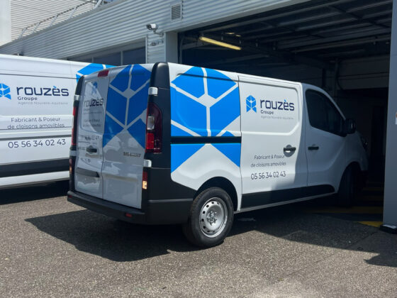 semi covering lettrage utilitaire flocage auto renault trafic