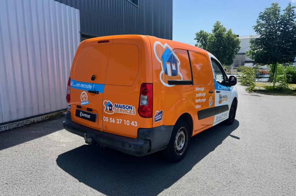 Marquage & flocage publicitaire voiture fourgon semi covering