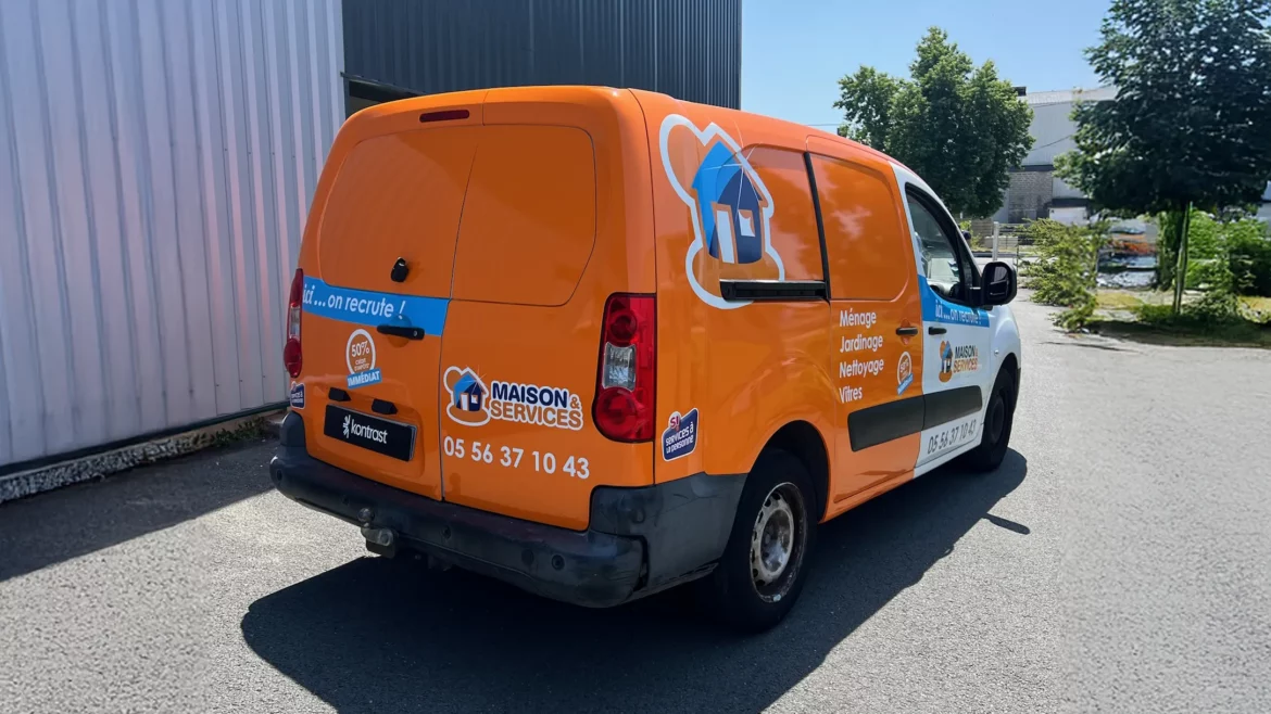 Marquage & flocage publicitaire voiture fourgon semi covering