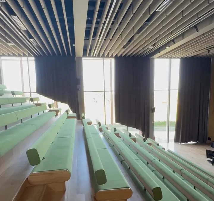 rideaux trapèze xxl motorisé Libourne Gironde